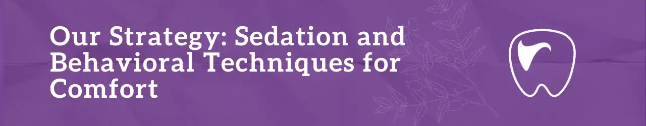 Our Strategy Sedation and Behavioral Techniques for Comfort