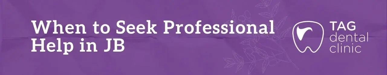 When to Seek Professional Help in JB