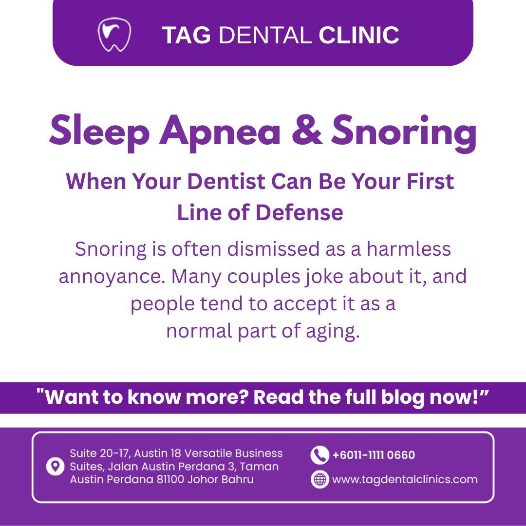 Sleep Apnea & Snoring: When Your Dentist Can Be Your First Line of Defense
